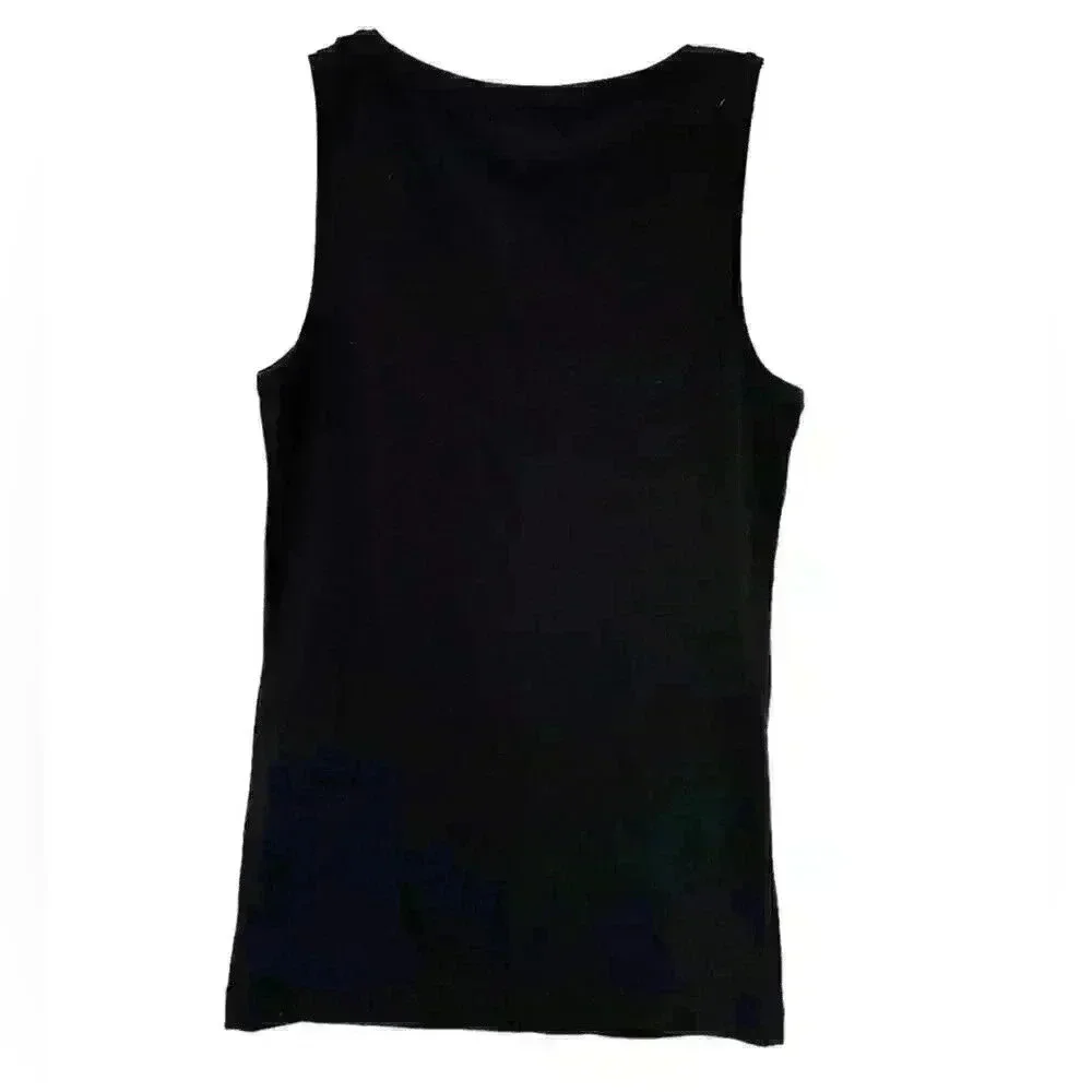 NWT KATE SPADE BLACK CASCADING BOW TANK TOP SIZE S